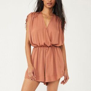 FREE PEOPLE Bea Romper with pockets Small